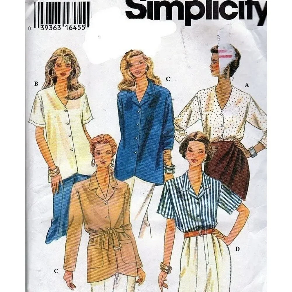 Simplicity Sewing Pattern 9359‎ Misses Blouse Size 8-12